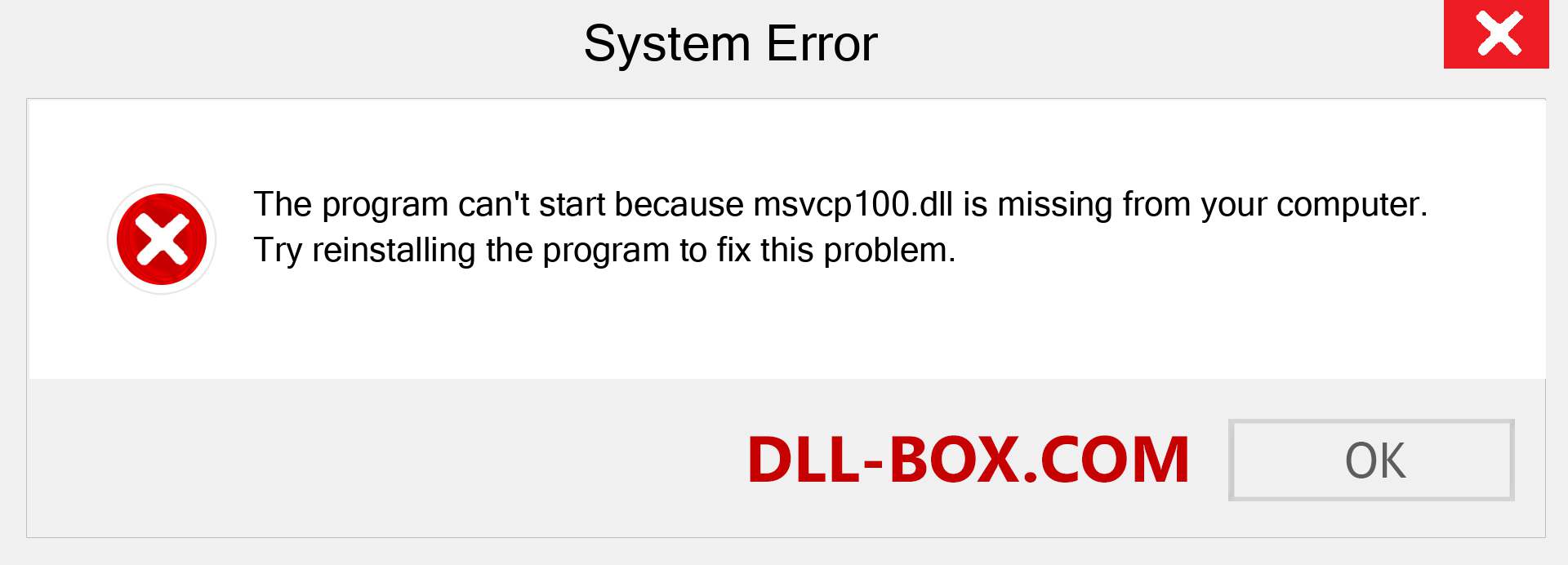  msvcp100.dll file is missing?. Download for Windows 7, 8, 10 - Fix  msvcp100 dll Missing Error on Windows, photos, images